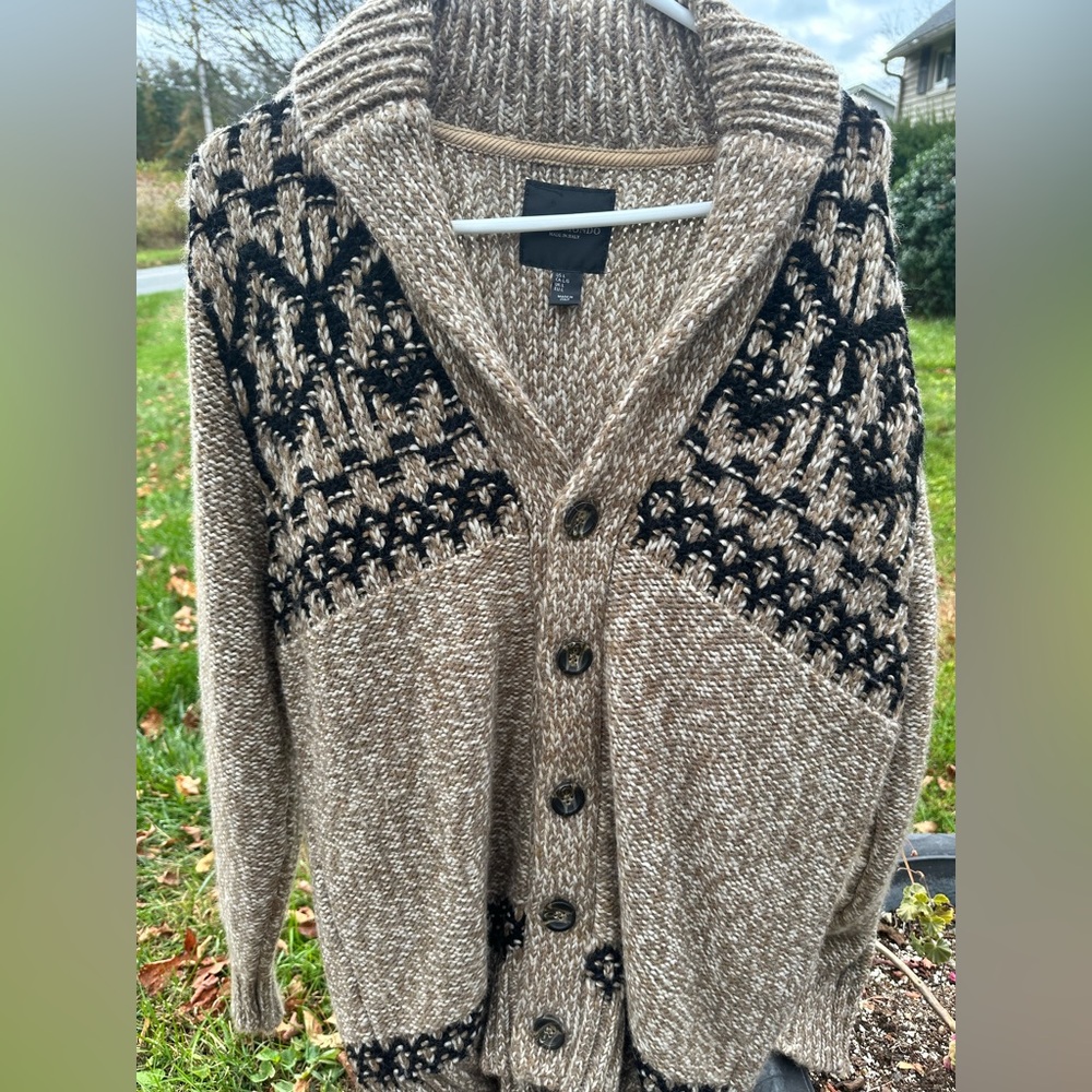 Paolo Mondo Brown Knit Sweater size large